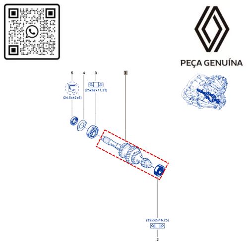 RN 00518R 314100518R EIXO PRIMARIO -PILOTO- MASTER 2.32.5 5